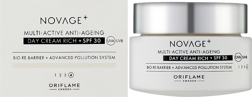 Rich Multi-Active Day Face Cream SPF30 - Oriflame Novage+ Multi-Active Anti-Ageing Day Cream Rich — photo N3