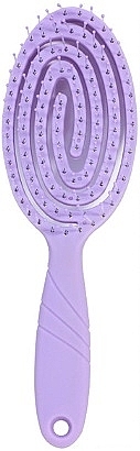 Oval Hair Brush, purple - Deni Carte — photo N1