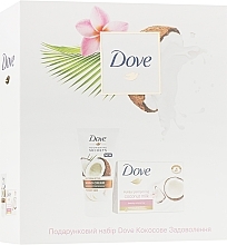 Fragrances, Perfumes, Cosmetics Set "Coconut Pleasure" - Dove (soap/135g + h/cr/75ml)