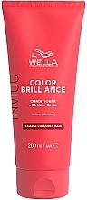 Color Brightening Conditioner for Coarse Colored Hair - Wella Professionals Invigo Colour Brilliance Coarse Conditioner — photo N1