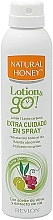 Fragrances, Perfumes, Cosmetics Body Lotion-Spray with Olive Oil and Grape Extract - Revlon Natural Honey Lotion & Go!