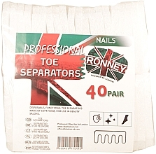 Fragrances, Perfumes, Cosmetics Toe Separator, 80 pcs - Ronney Professional Toe Separators