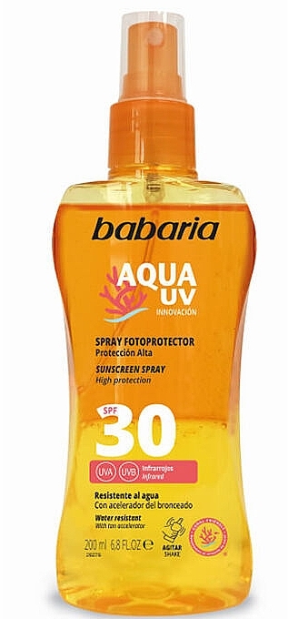 Two-Phase Sunscreen Spray SPF30 - Babaria Sun Sunscreen Biphasic Spray — photo N1