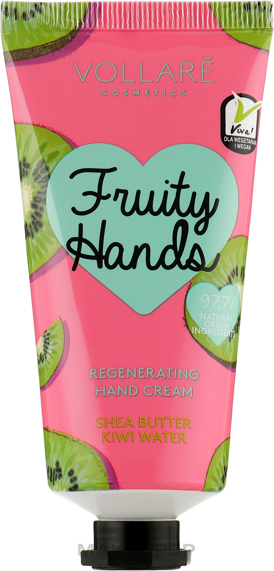 Kiwi & Shea Butter Hand Cream - Vollare Vegan Fruity Hands Hand Cream — photo 50 ml