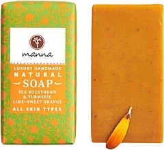 Fragrances, Perfumes, Cosmetics Turmeric and Sea Buckthorn Natural Soap  - Manna Sea Buckthorn & Turmeric Lime-Sweet Orange