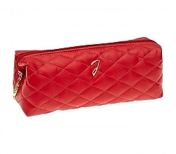 Makeup Bag, red - Janeke RED Quilted Pouch Empty — photo N1