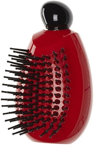 Hair Brush with Short Handle, red - Janeke Gem Brush — photo N1