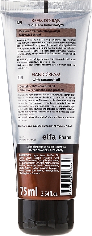 Moisturizing Hand Cream - Dr. Sante Hand Cream Coconut Oil — photo N14