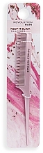 Detangling & Hair Styling Brush, pink - Revolution Haircare Keep It Slick Tail Comb — photo N2