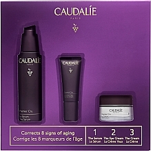 Fragrances, Perfumes, Cosmetics Set - Caudalie Premier Cru Spring Set (f/ser/30ml + eye/cr/5ml + f/cr/15ml)