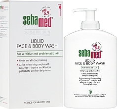 Cleansing Face and Body Lotion with Pump - Sebamed Liquid Face and Body Wash — photo N1