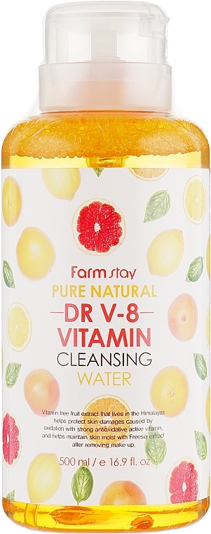 Cleansing Water with Vitamins - FarmStay Dr-V8 Pure Cleansing Water Vitamin — photo N1