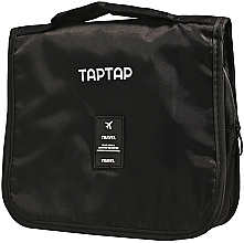 Foldable Travel Cosmetic Bag, black - Taptap  — photo N1