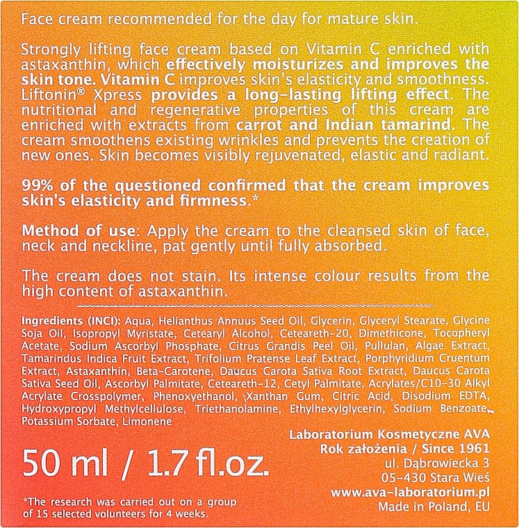 Vitamin C Day Face Cream - Ava Laboratorium C+ Strategy Multi-Active Lifting Face Cream — photo N3