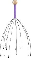 Fragrances, Perfumes, Cosmetics Relaxing Ayurvedic Head Massager, purple - Deni Carte