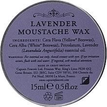 Moustache Wax - Captain Fawcett Lavender Moustache Wax — photo N2