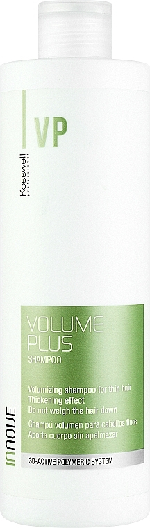 Extra Volumizing Hair Shampoo - Kosswell Professional Innove Volume Plus Shampoo — photo N1