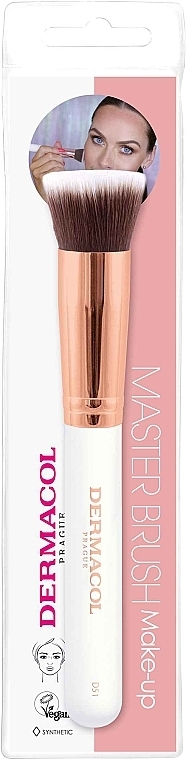 Cream & Liquid Texture Brush - Dermacol Master Brush Rose Gold D51 — photo N1