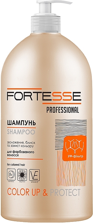 Fortesse Shampoo "Color Up" - Fortesse Professional Color Up & Protect Shampoo — photo N2