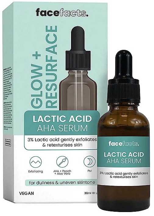 Lactic Acid Face Serum - Face Facts Glow & Resurface Lactic Acid Facial Serum — photo N1