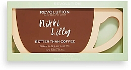 Face & Lip Makeup Palette - Makeup Revolution X Nikki Lilly Coffee Cup Cream Face & Lip Palette — photo N9