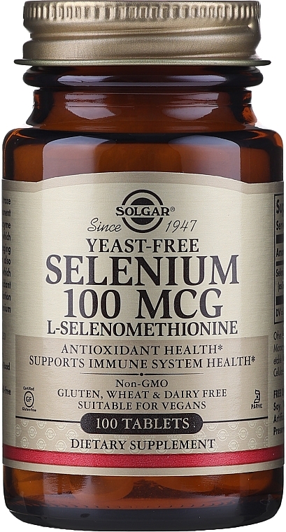 Dietary Supplement - Solgar Selenium 100 mcg — photo N2