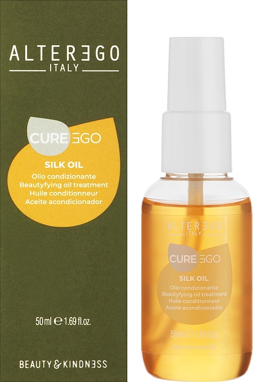 Anti-Frizz Hair Oil - Alter Ego CureEgo Silk Oil Beautyfying Oil Treatment — photo N6
