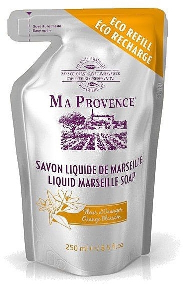 Liquid Marseille Soap in Doypack "Orange" - Ma Provence Liquid Marseille Soap Orange — photo N1