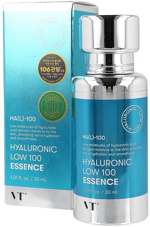 Intensively Moisturizing Face, Neck & Décolleté Serum - VT Cosmetics Hyaluronic Low 100 Essence — photo N2