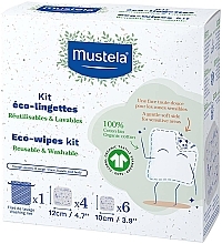 100% Organic Cotton Eco-Wipes - Mustela Eco-Wipers Kit — photo N1
