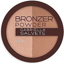 Bronzing Powder - Gabriella Salvete Sunkissed Bronzer Powder Duo SPF15 — photo N1