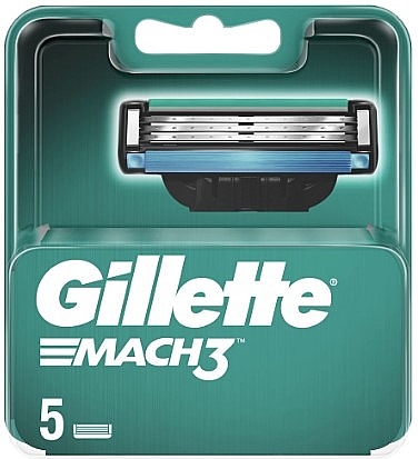 Replaceable Shaving Cassettes, 5pcs - Gillette Mach3 — photo N9