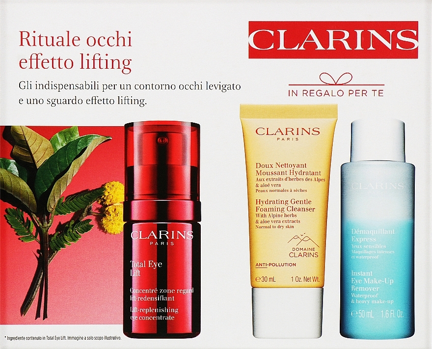 Clarins Total Eye Lift (eye/conc/15ml + eye/remover/30ml + mascara/3ml) - Set — photo N1