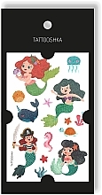 Shimmering Temporary Tattoo "Mermaids" - Tattooshka — photo N2