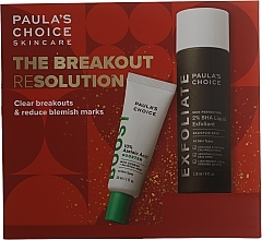 Set - Paula's Choice The Breakout Resolution Kit (booster/30ml + liq/exfol/118ml)	 — photo N1