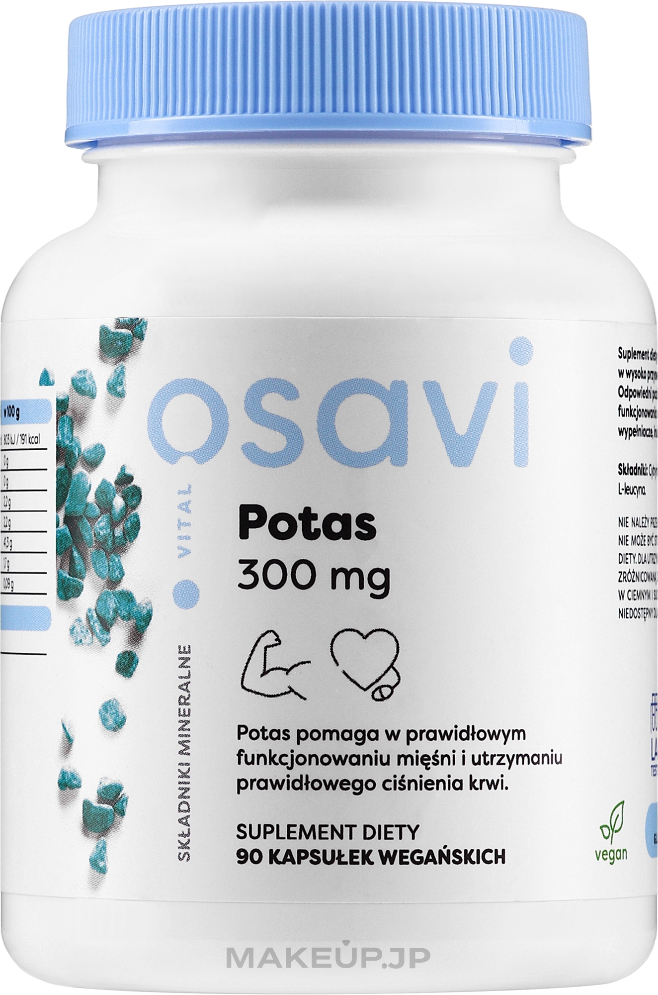 Capsules "Potassium 300 mg" - Osavi — photo 90 szt.