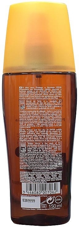 Sunscreen Dry Body Oil - Corine De Farme Dry Oil Protect & Tan Spray Spf 30 — photo N2