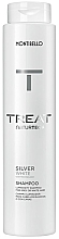 Anti-yellowness Shampoo for Blonde and Grey Hair - Montibello Treat NaturTech Silver White Shampoo — photo N11