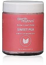 Cream Soap with Sweet Pea Oil - Earth Rhythm Sweet Pea Butter Cream Soap — photo N2