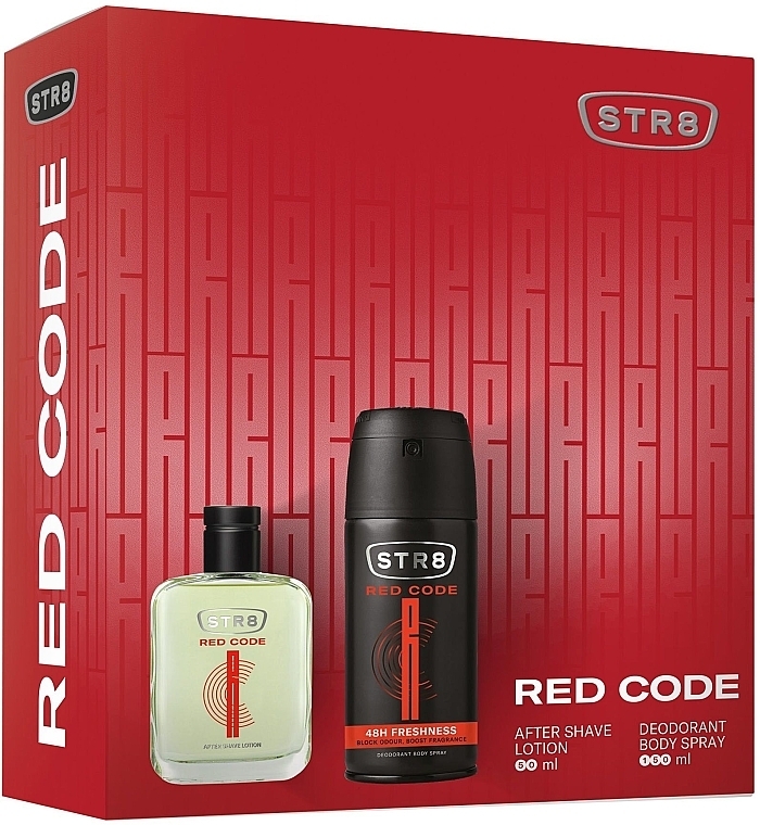 STR8 Red Code - Set (ash/lot/50ml + deo/150ml) — photo N1