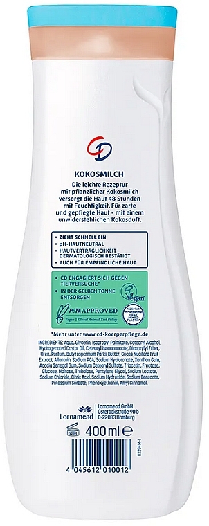 Coconut Body Lotion - CD Body Milk Coconut — photo N2