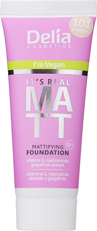 Mattifying Foundation - Delia It's Real Matt Mattifying Foundation — photo N1