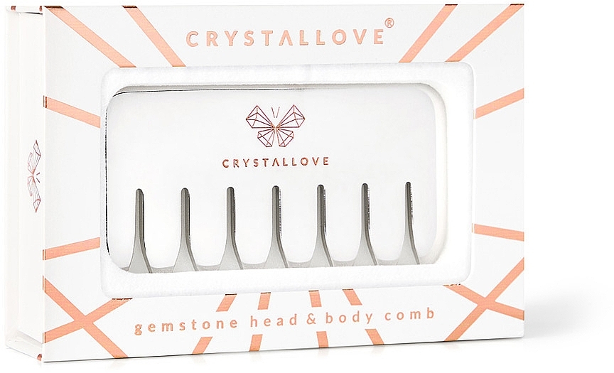 Scalp & Body Comb, stainless steel - Crystallove Cryo Ice Comb — photo N7