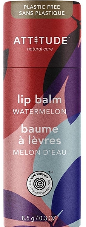 Watermelon Lip Balm - Attitude Leaves Bar Watermelon Lip Balm — photo N1