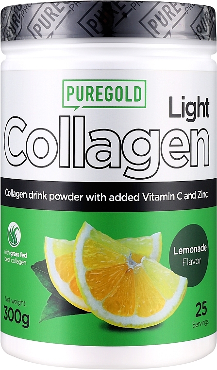 Lemonade Collagen with Vitamin C and Zinc - PureGold Collagen Light — photo N1