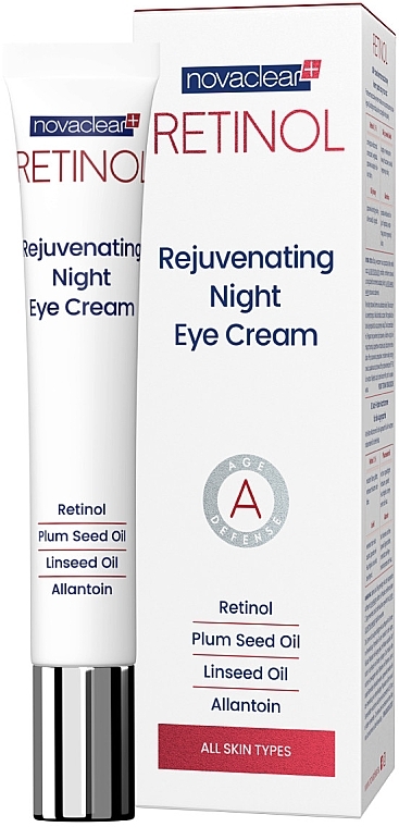 Eye Contour Retinol Night Cream - Novaclear Retinol Rejuvenating Night Eye Cream — photo N1