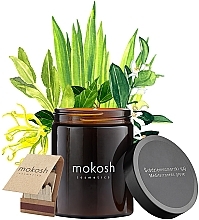 Vegetable Soy Candle "Mediterranean Grove" in Glass Jar - Mokosh Cosmetics Soja Canddle — photo N1