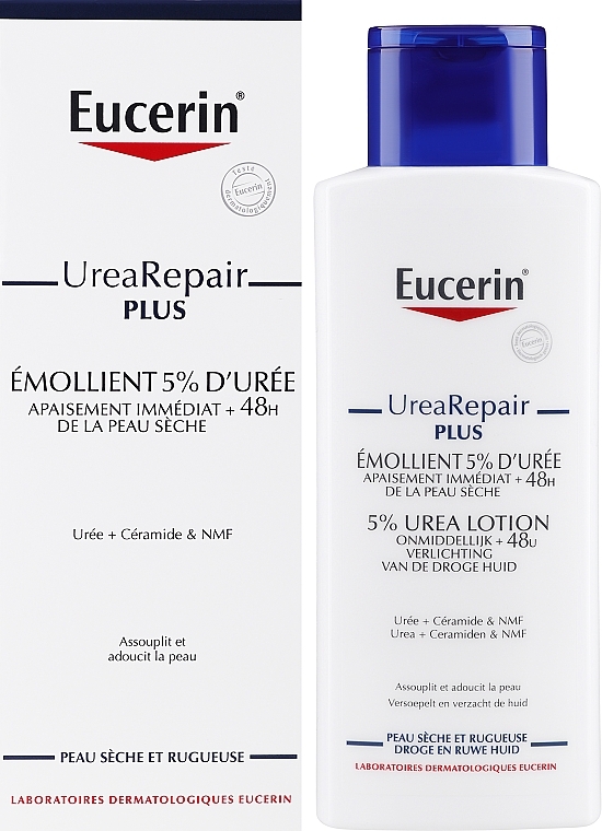 Light Moisturizing Body Lotion for Dry Skin - Eucerin UreaRepair PLUS Lotion 5% Urea — photo N12