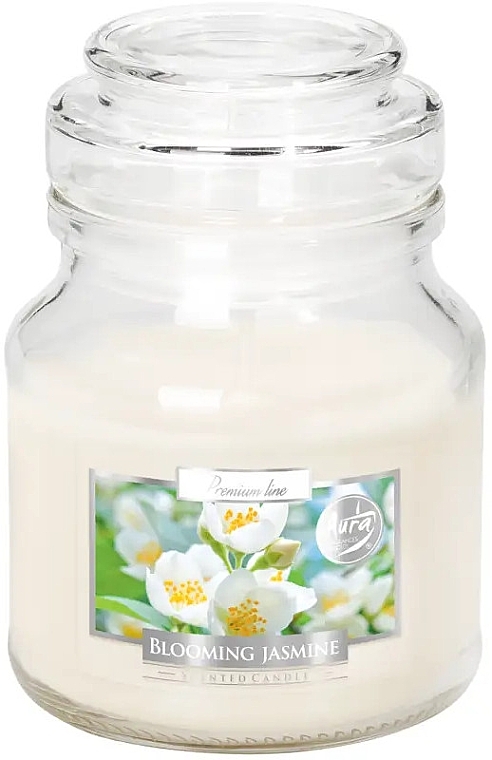 Premium Scented Candle in Jar 'Blooming Jasmine' - Bispol Premium Line Scented Candle Blooming Jasmine — photo N1