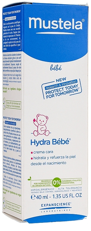 Face Cream - Mustela Hydra Bebe Visage — photo N3